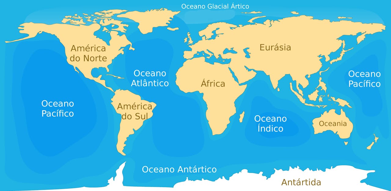 Océanos mapa